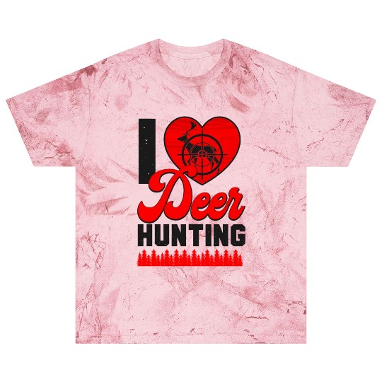 Buck Deer Hunting Hunter Heart Blast T Shirts