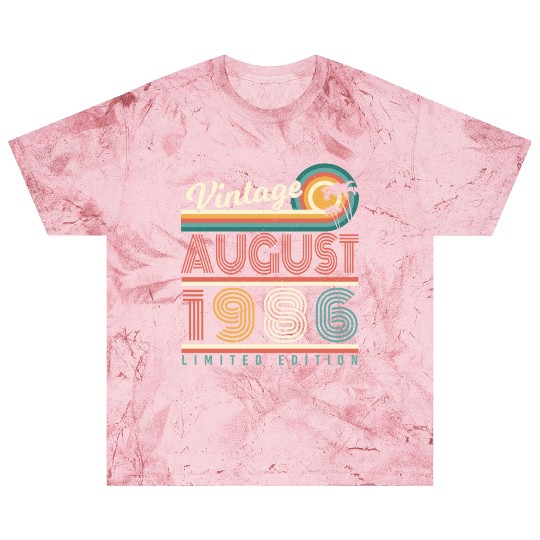 Born In August 1986 Blast T Shirts