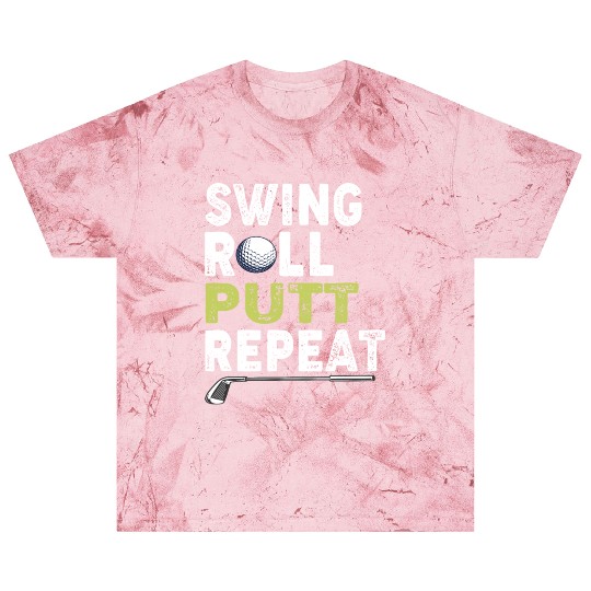 Vintage Golfer Blast T Shirts Swing Roll Putt Repeat Funny