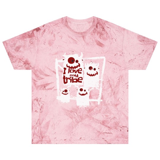 I Love My Tribe Funny Monster Family Reunion Blast T Shirts