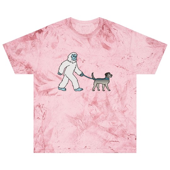 Bigfoot Sasquatch Walking Irish Wolfhound Blast T Shirts