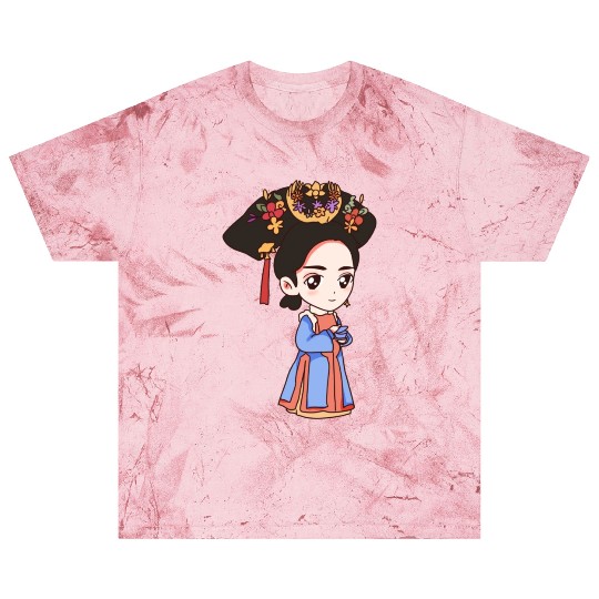 HAND PAINTED GIRL IMAGE Blast T Shirts
