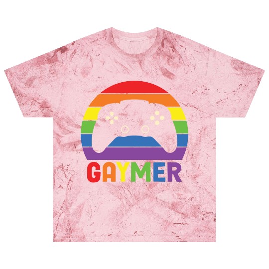 LBGT Flag Gay Pride Human Gaymer Gamer Blast T Shirts