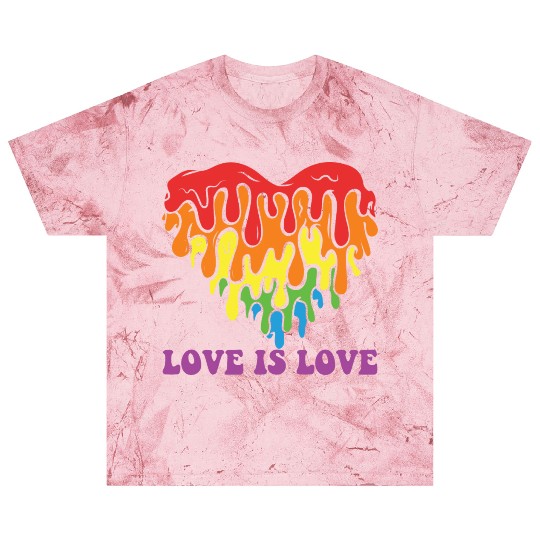 LBGT Flag Gay Pride Human Love is Love Blast T Shirts