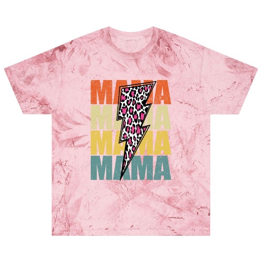 Lightning Bolt Leopard Cheetah Print Multi Color Blast T Shirts