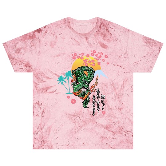 Dragon Sun Cherry Blossom | Japanese Culture Blast T Shirts