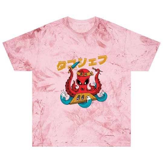 Octopus Chef Sushi | Japanese Food Blast T Shirts | Anime
