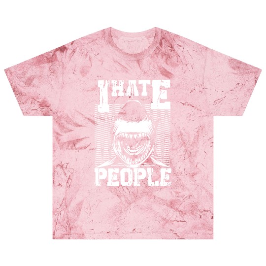I HATE PEOPLE SHARK Blast T Shirts