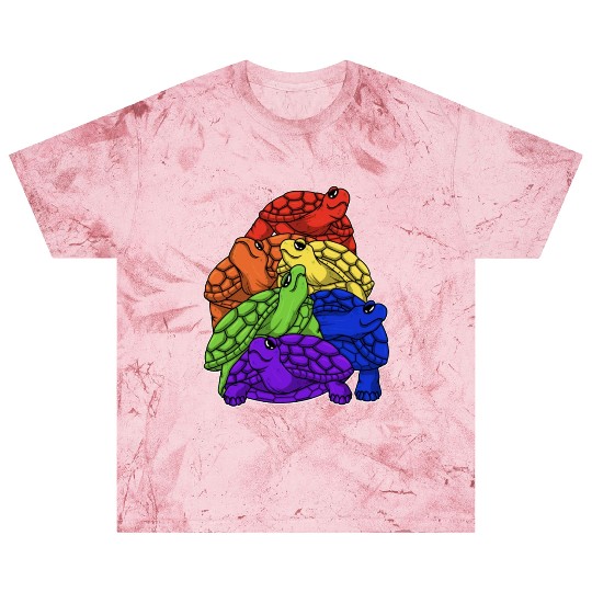 Turtle Stack LGBTQ Gay Pride Rainbow Flag LGBT Blast T Shirts
