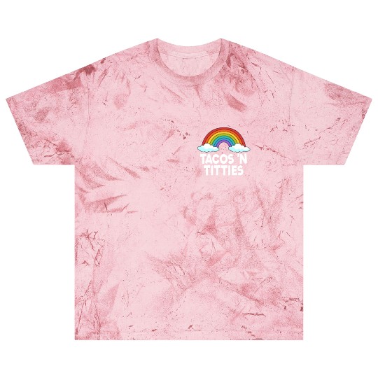 Tacos N Titties Rainbow Lesbian Funny LGBT Blast T Shirts
