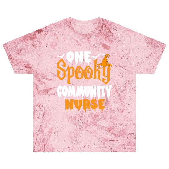 One Spooky Community Nurse Funny Creepy Halloween Blast T Shirts