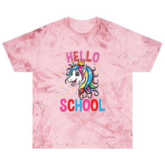 Cute Unicorn Hello School Back To School Blast T Shirts