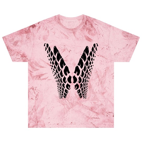 Geometric Points In Wing Shape Blast T Shirts