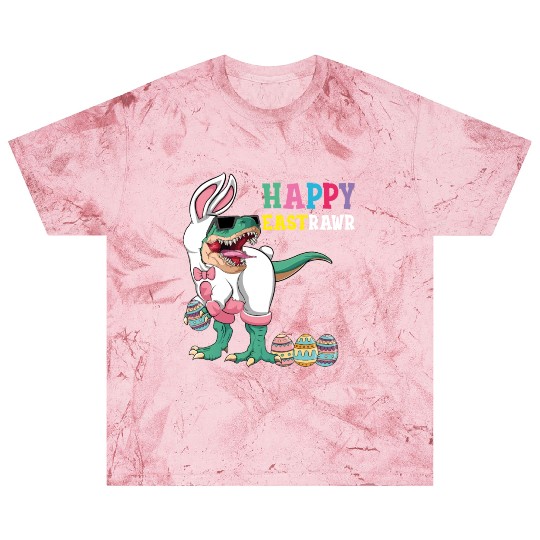 Happy Eastrawr T Rex Dinosaur Easter Bunny Egg Blast T Shirts