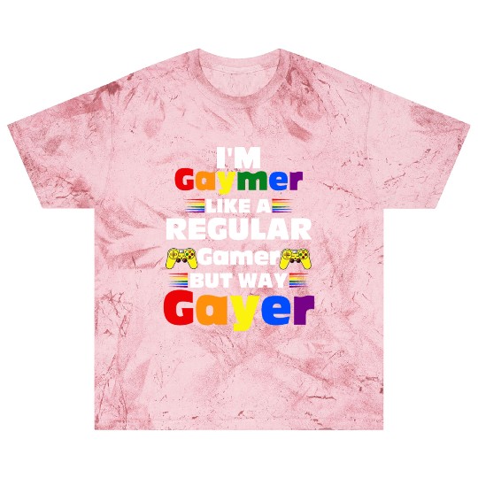 Funny Gaymer Gay Gamer Gayer - Pride Rainbow LGBT Blast T Shirts