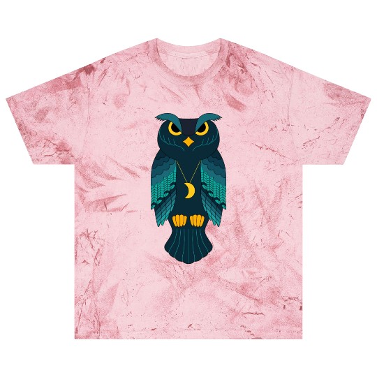 blue owl wild bird Blast T Shirts