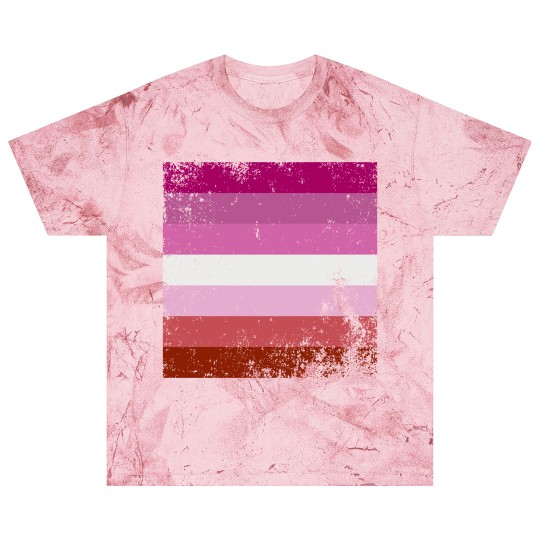 Vintage Lesbian Pride Flag Blast T Shirts