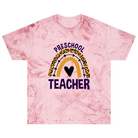 Leopard Rainbow Back To School Preschool Teacher Blast T Shirts