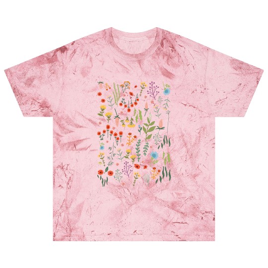 Flowers Women Floral Colorful Wildflowers Blast T Shirts