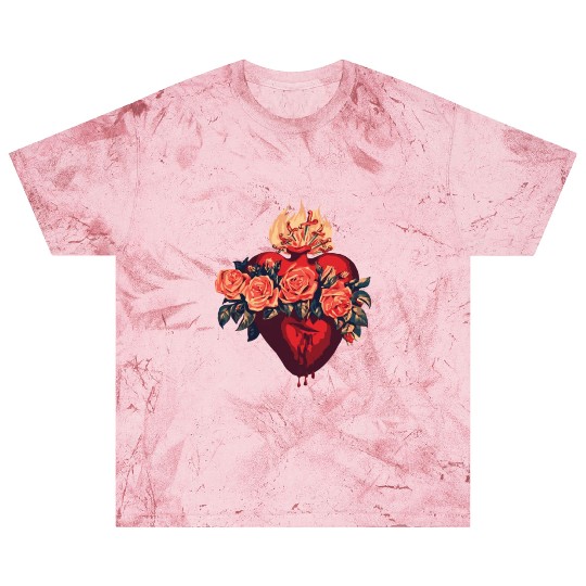 Immaculate Heart Of Mary Vintage Blessed Catholic Blast T Shirts