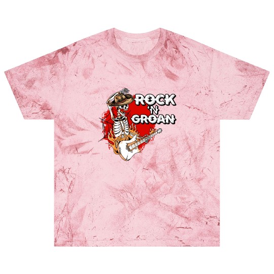 Halloween Cowboy Skeleton Rocker Hand Rock Blast T Shirts