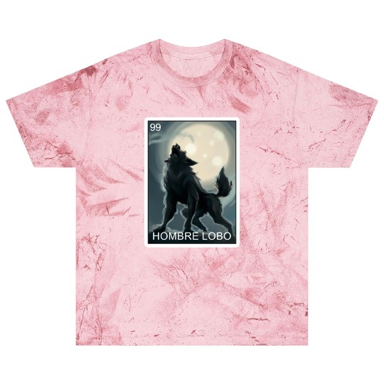 Hombre Lobo Werewolf Card Mexican Lottery Blast T Shirts