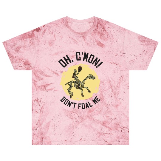 Halloween Cowboy Skeleton Foal Horse Riding Blast T Shirts