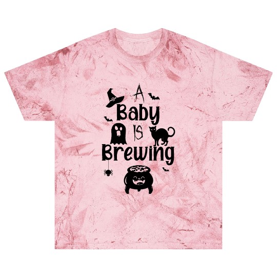 A Baby Is Brewing Maternity Halloween Women Funny Blast T Shirts