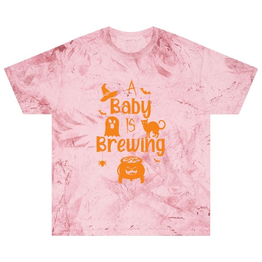 A Baby Is Brewing Maternity Halloween Women Funny Blast T Shirts