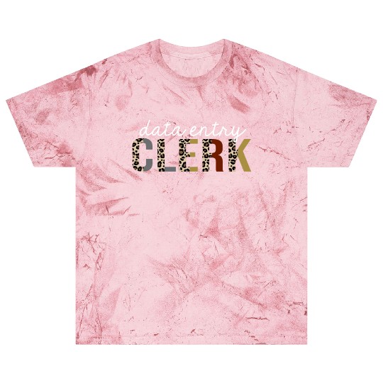 Data Entry Clerk Leopard Print Funny Gift Blast T Shirts
