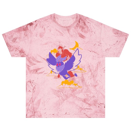 Bigfoot Riding Mothman Funny Cryptozoology Blast T Shirts