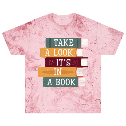 Take A Look It's A Book Retro Rainbow Reading Blast T Shirts