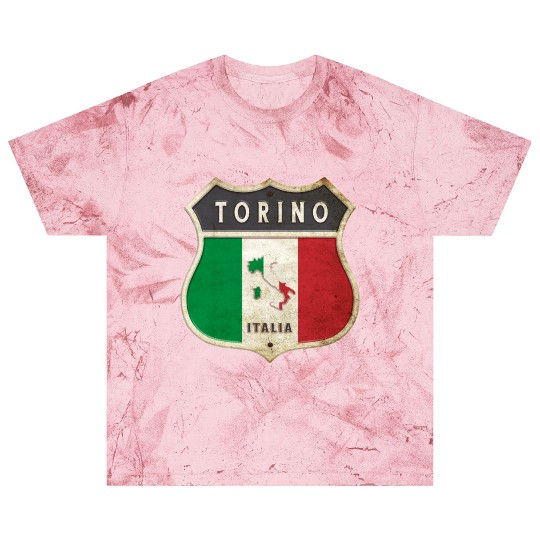 Turin Italy coat of arms flags design Blast T Shirts