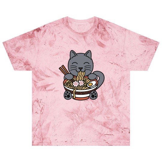 British Shorthair Cat Ramen Noodles Blast T Shirts