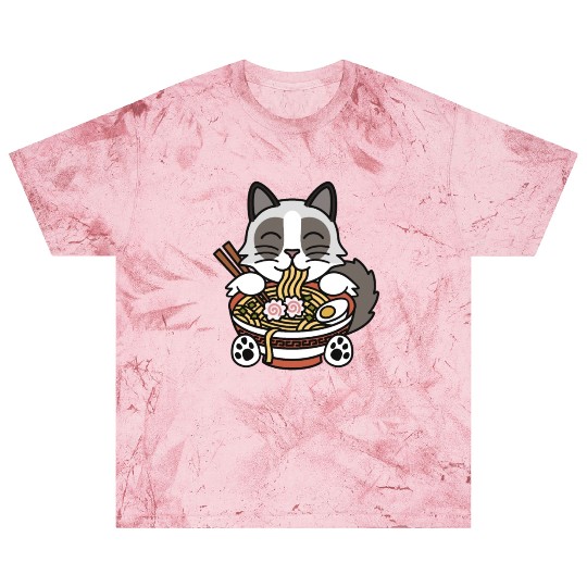 Ragdoll Cat Ramen Noodles Blast T Shirts