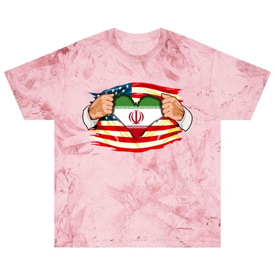 Persians Who Live in America Iran Flag Blast T Shirts