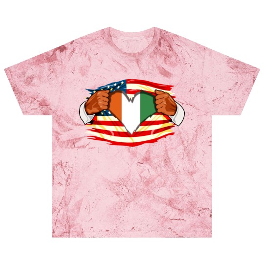 Ivorians Who Live in America Ivory Coast Flag Blast T Shirts