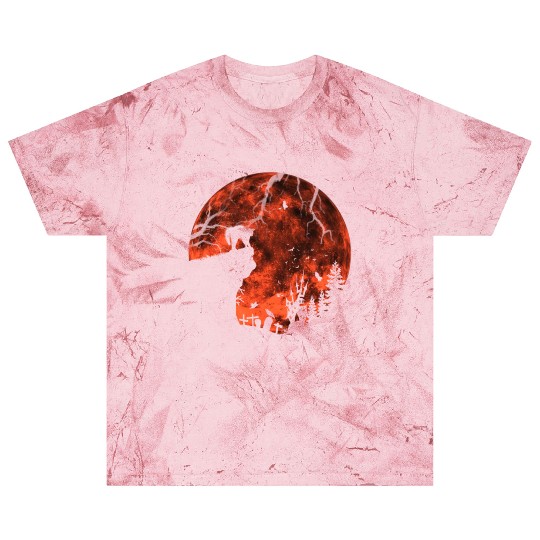 Cat Red Moon trick or treat Bats Forest Funny Blast T Shirts