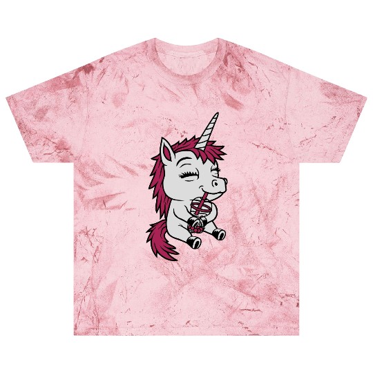Boba tea drinking unicorn Blast T Shirts