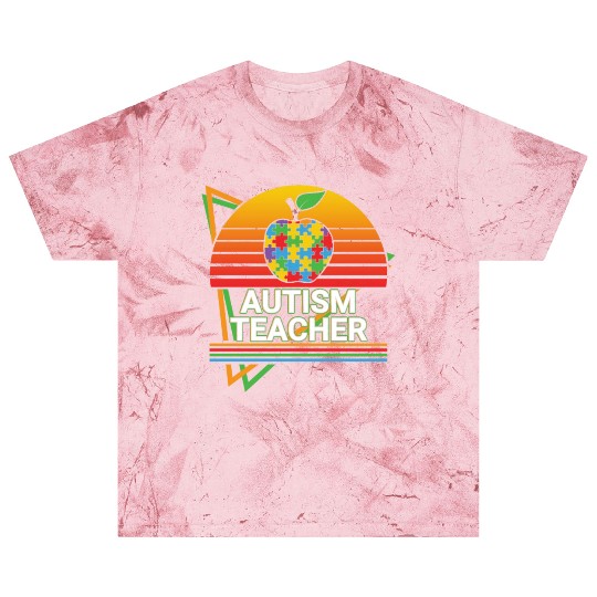 Autism Teacher Retro Blast T Shirts