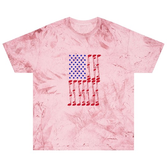 American flag made of golf accessory - outing Blast T Shirts