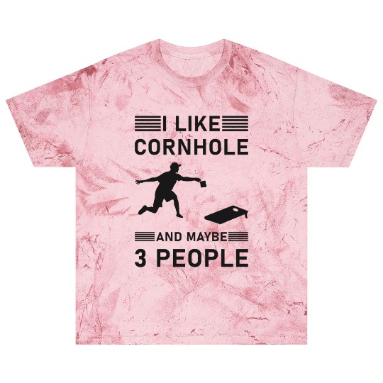 I like cornhole and maybe 3 people - Bean Bag Toss Blast T Shirts
