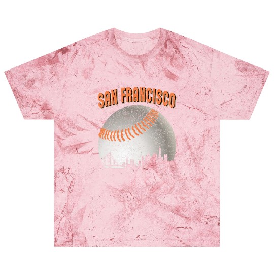 San Francisco Vintage Skyline Baseball For Gameday Blast T Shirts