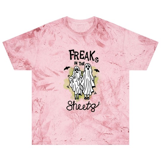 Freak in the sheets Ghost Neon Green Halloween Blast T Shirts