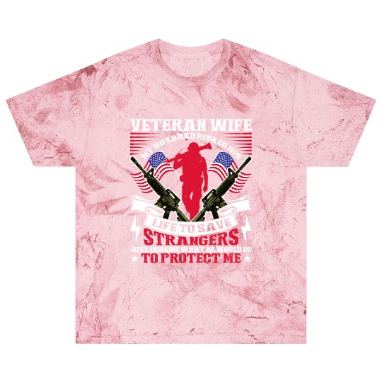 US Veteran's Wife Veterans Day Patriotic American Blast T Shirts