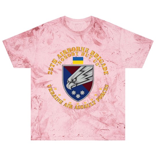Ukraine 25th Airborne Brigade Nobody but Us X 300 Blast T Shirts