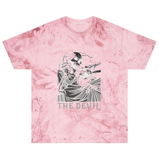 Skeleton Bones Tarot Card Occult Devil Gothic Blast T Shirts