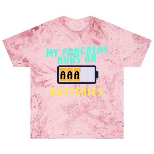 My Pancreas Runs On AAA Batteries Funny Diabetics Blast T Shirts
