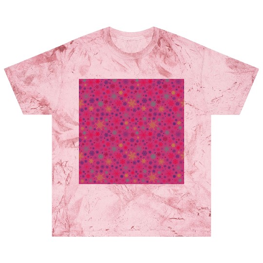 Snowflakes Pattern Colorful Blast T Shirts
