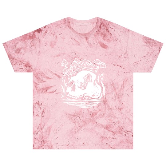 Psychedelic Space Shroom Skull Blast T Shirts